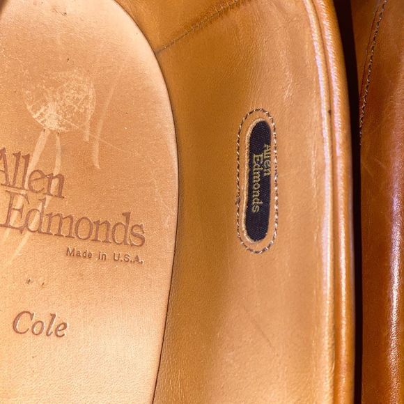 Allen Edmonds Cole Penny Loafers Brown Dress Shoes sz 10.5B main image 8
